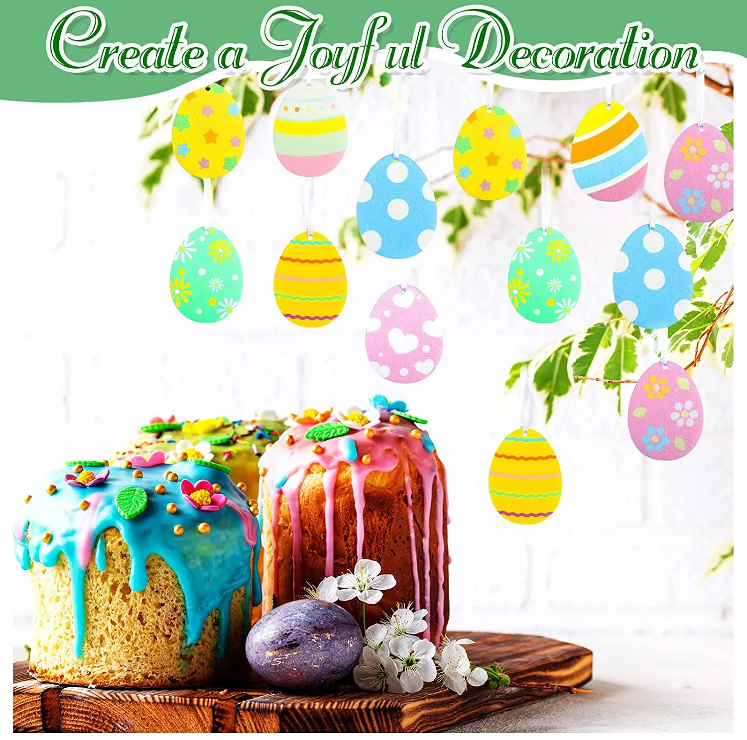 wholesale home ornaments standing custom easter sublimation print felt easter egg ornament