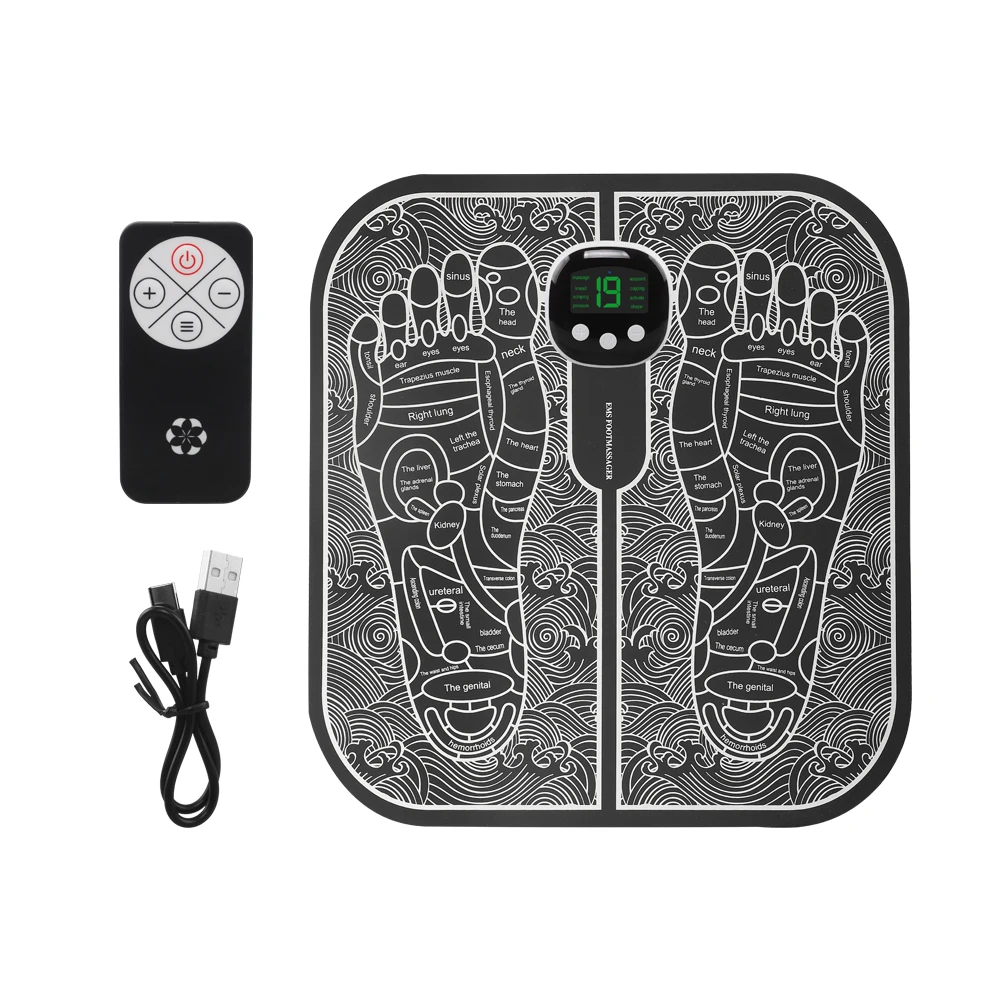Electric Feet Ems Acupoints Stimulator Massage Reflexology Foot Mat Ems Foot Massage Pad