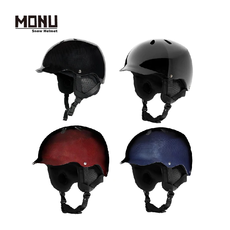 MONU High Impact-Resistant ABS EPS Ski Helmet for Adult Unisex CE EN1077 EPR Snowing Snowboard Protective Helm