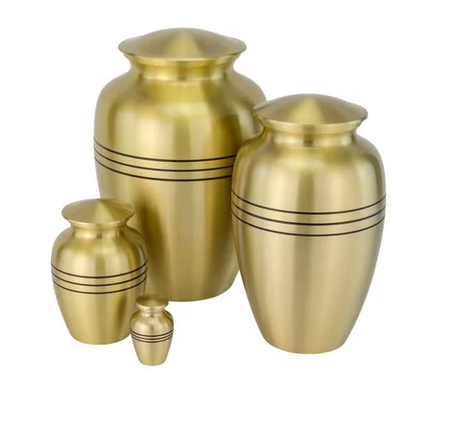 Cremation Memorial Metal Urns Burial Container Cremation Memorial Container Jar Pot Metal Urns