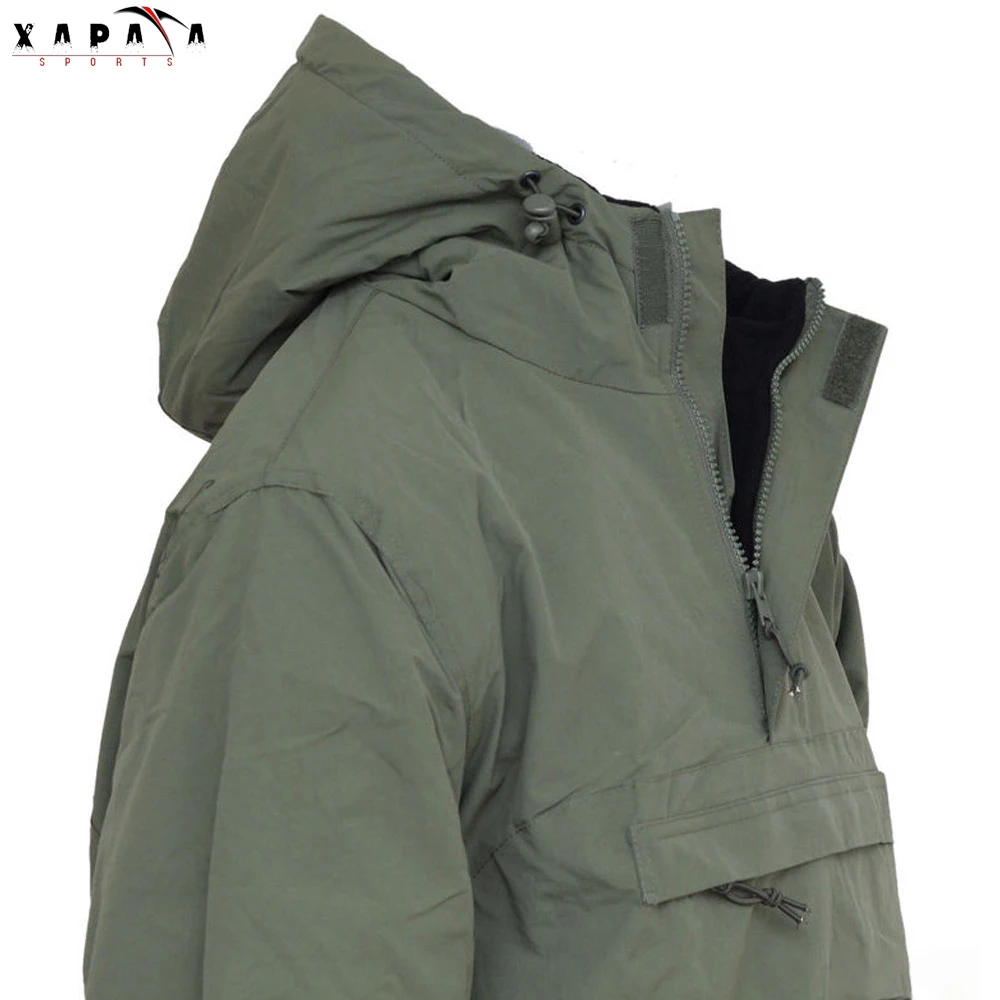 In Green Color Latest Design Breathable Men Wear Windbreaker Anorak Jacket By XAPATA SPORTS