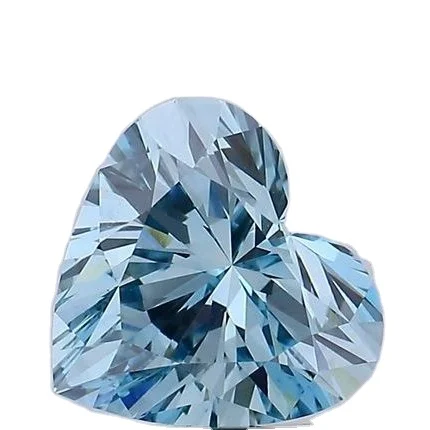 1 CT Blue Heart Shape Diamond Fancy Color Diamond Loose Diamonds For Wedding Ring Anniversary Ring, Pendant,