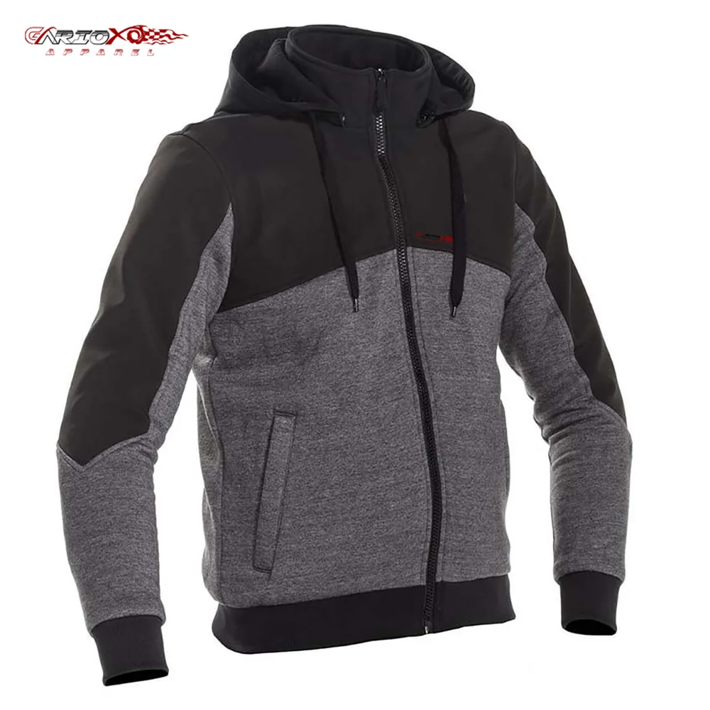 Motorcycle Racer Hoodie Protective For Men Casual Ride High Quality Manufactured Fleece Hoodie Protective Racer Hoodies