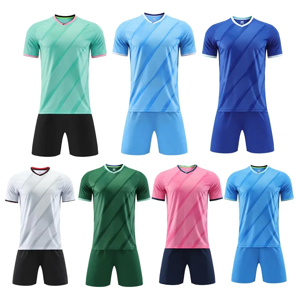 Soccer Jersey Sets Sublimation Design Printing Name Number Outdoor Game Training Running Sports Shirt