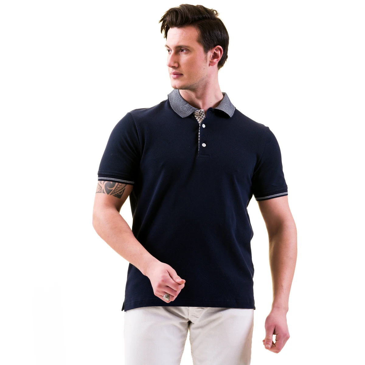 Wholesale High Quality Plain Casual Golf Custom Logo Simple Polo Shirt For Men 95% cotton 5% Lyra Logo made in Turkiye