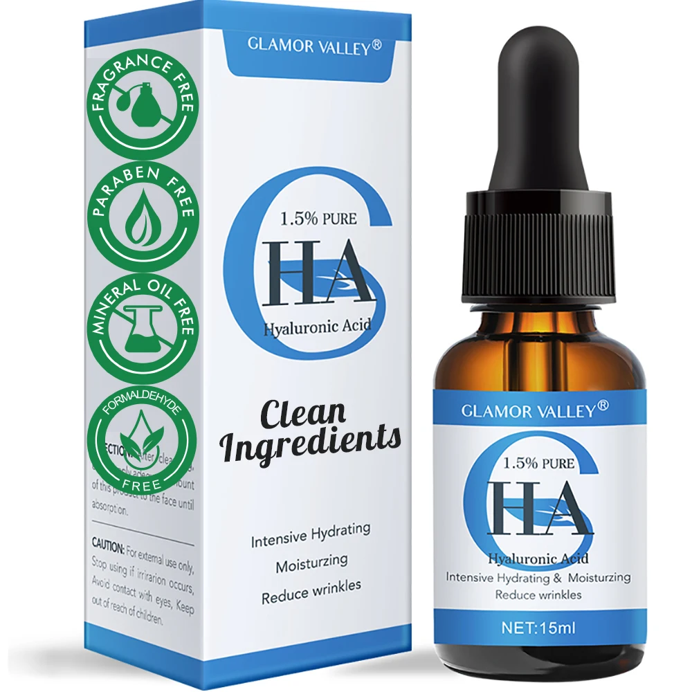 Clean Vegan SKin Care Custom Private Label Facial Skincare Vitamin C Serum for Face Pure Hyaluronic Acid Serum  Retinol Serum