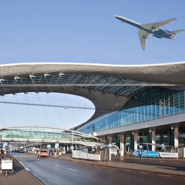 Meeting at Moscow airport with a sign, transfer to the hotel, international business, VIP