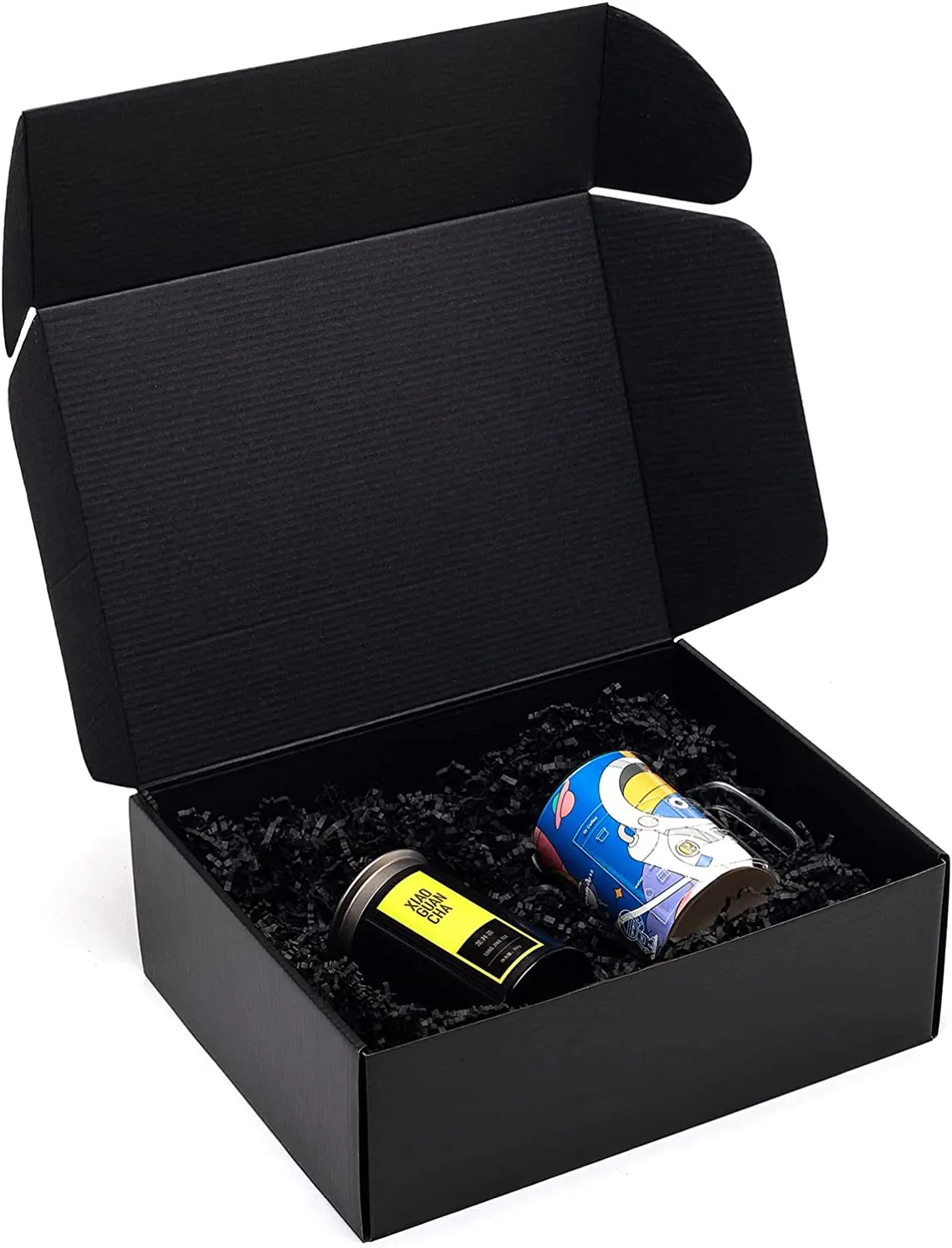 Wholesale Custom Printed LOGO Mailers Folding Gift Paper Box Cardboard Black Shipping Corrugated Packaging Mailer Boxes Custom