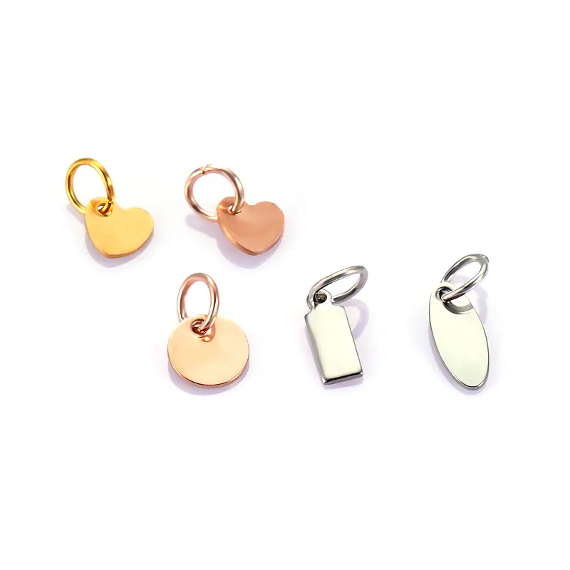 Wholesale cheap bulk brand name custom metal jewelry tags for bracelets