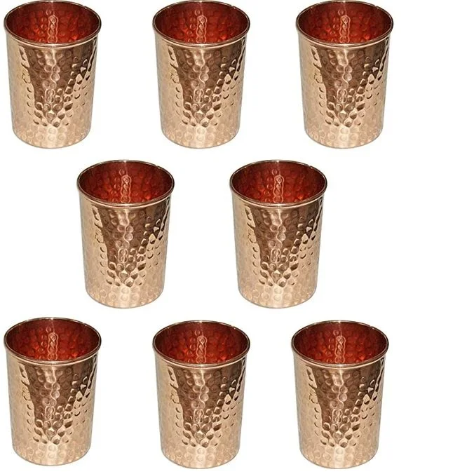 Pure Copper Embossed Glass Tumbler High Quality Copper Champagne Glass At Wholesale Price High Quality Suppliers & Manufacturer