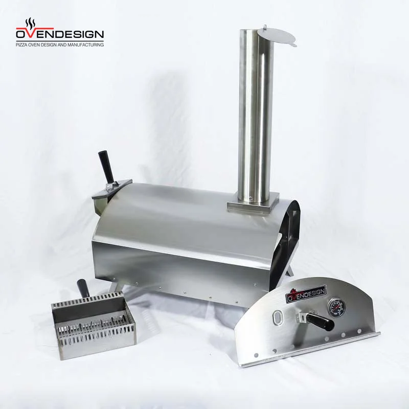 The Industry China Wholesale 13 Inch Pizza Charcoal Oven Stainless steel Wood Fire Baking Pizza Oven With Accessories