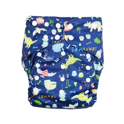Free Samples All In One AWJ Babies Cloth Nappies Washable Wholesale Reusable AWJ Baby Cloth Diaper