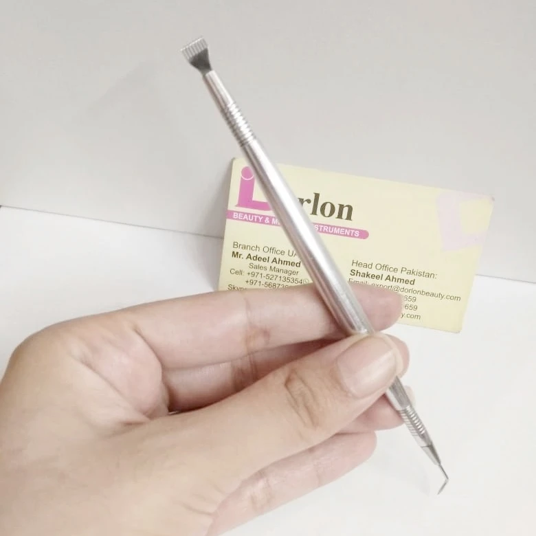 Perm Stick Stainless Steel Rotating Comb High Quality Private  Custom Label  Lash Lifting Tool
