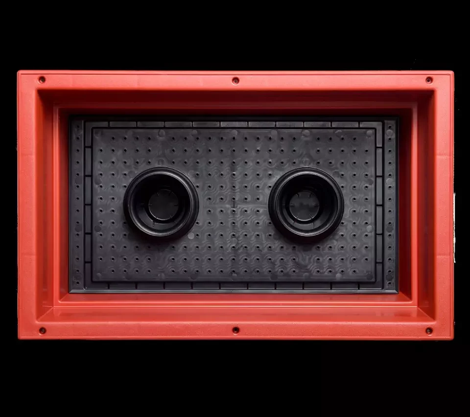 Plant Pot for Container Accessories Rectangular Planter Box Flower Tub / POTS / Pergola Red Brick Color Rectangle Pot Plastic