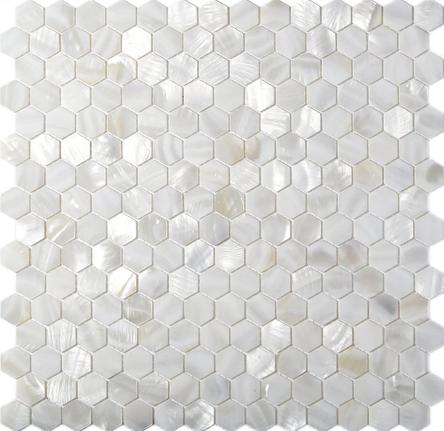 Yellow & White Mix Mother Of Pearl Tile Mosaic Mix