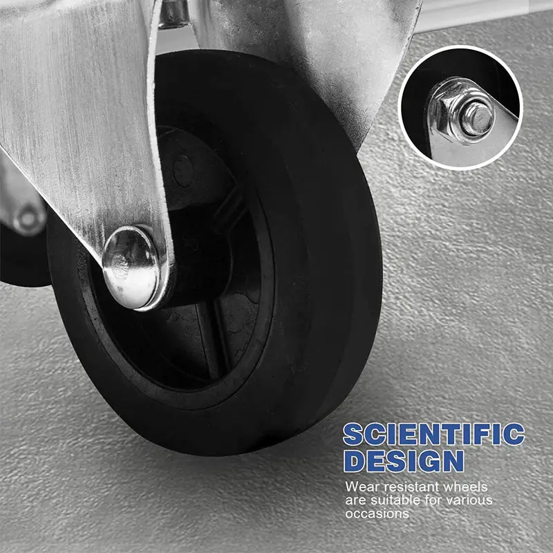 Metal transport hand trolley cart for warehouse cargo handling platform carts folding and aluminum hand truck AL300-DX