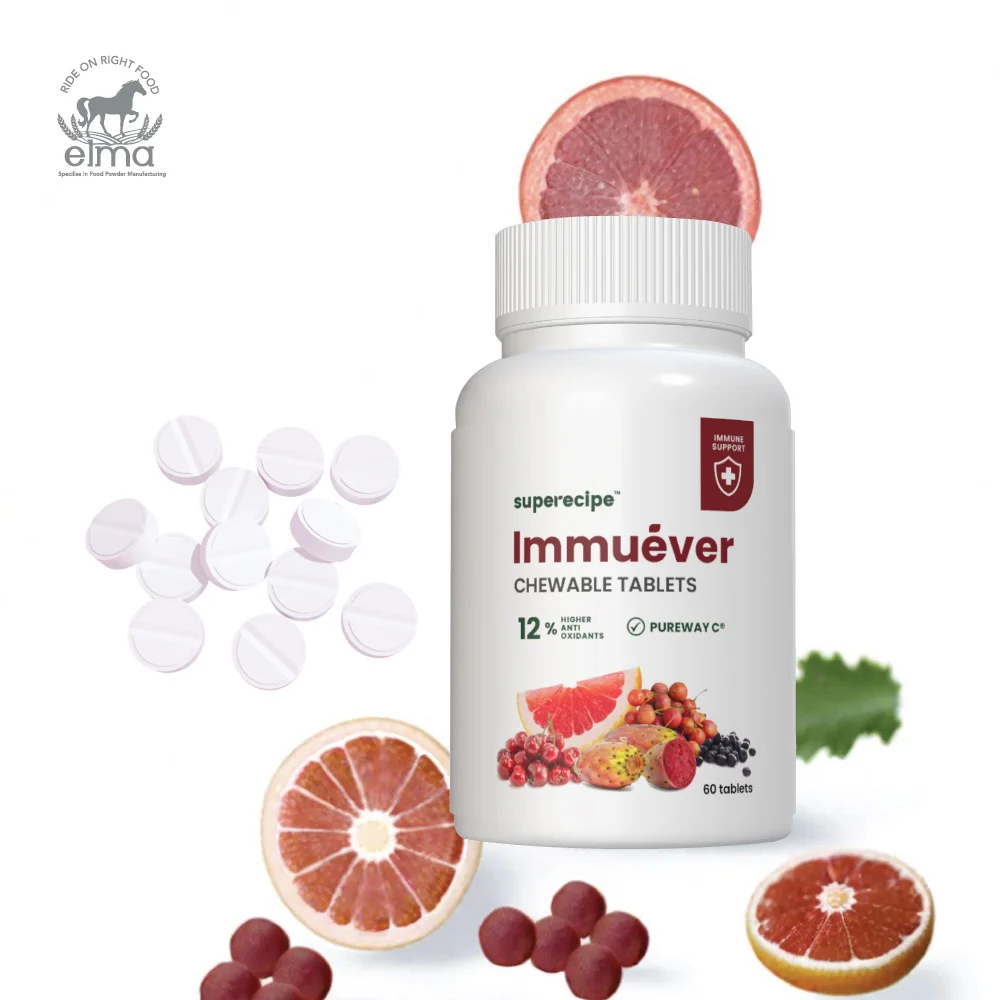 Immunity Booster Chewable Tablet with Vitamin C and Acerola Cherry Extract Fruit Extract Immunity Enhancer Health Supplement