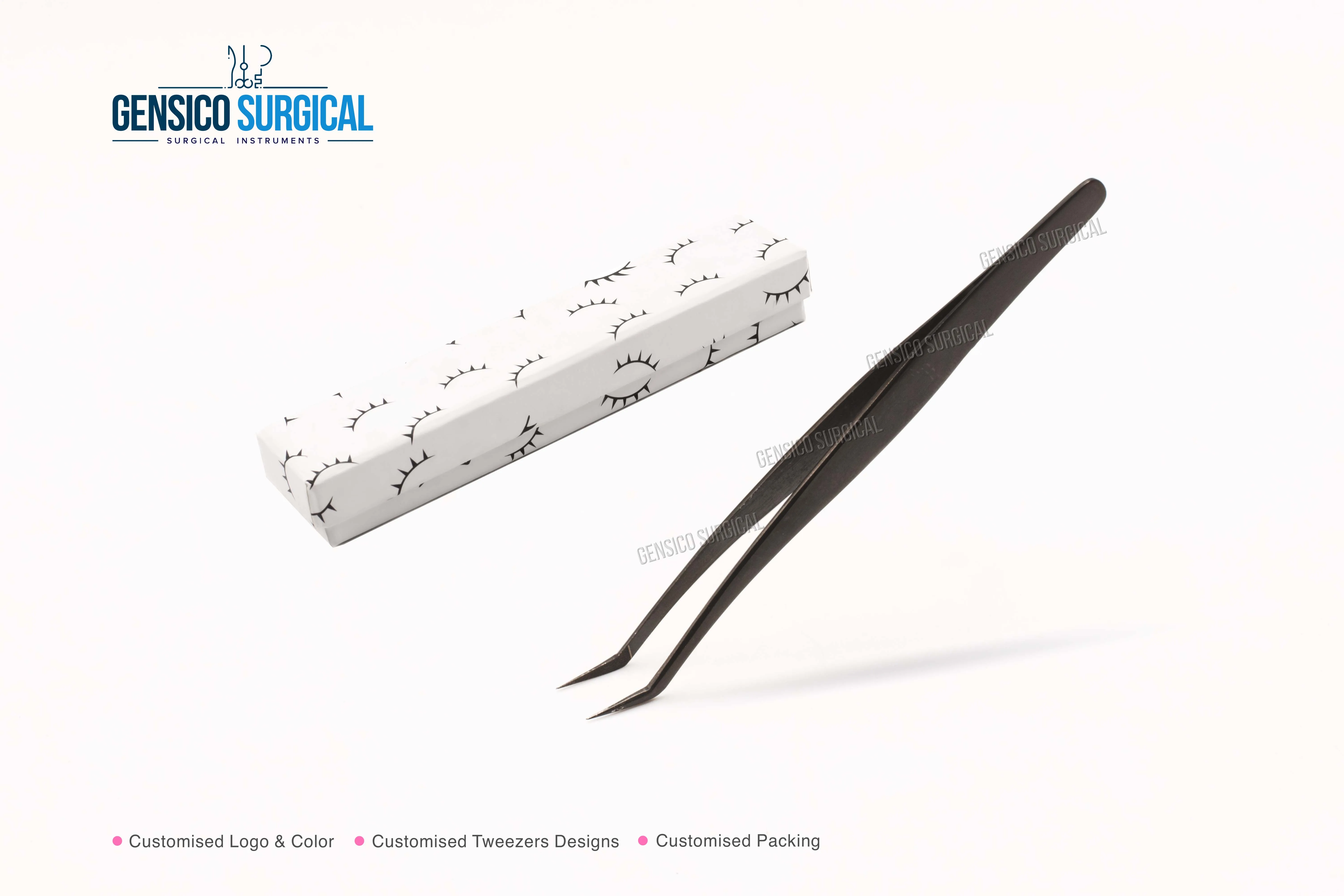 Good Quality Eyelash Tweezers Complete Range Customized Logo And Packing Complete Packing Range Eyelash Tweezers