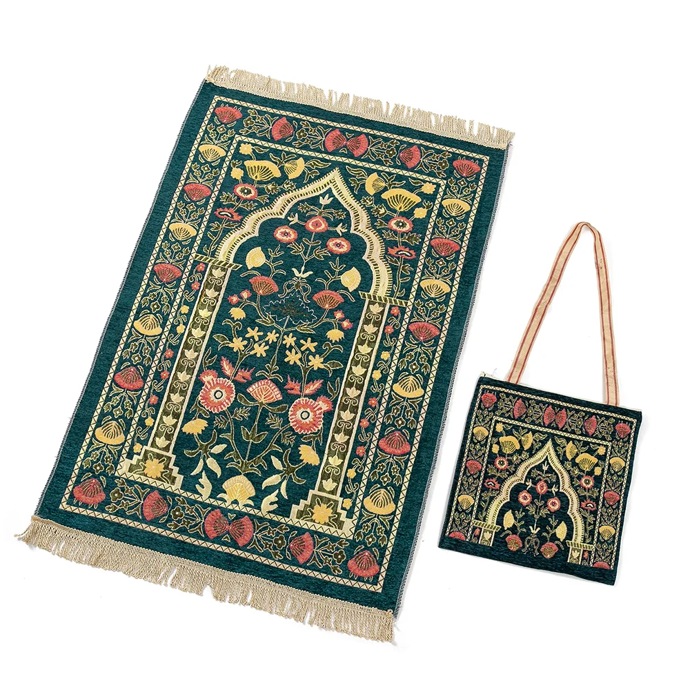 2022 New design Mosque Worship Blanket Islamic Muslim Prayer Rugs For Adults Area Rug  Praying Mat