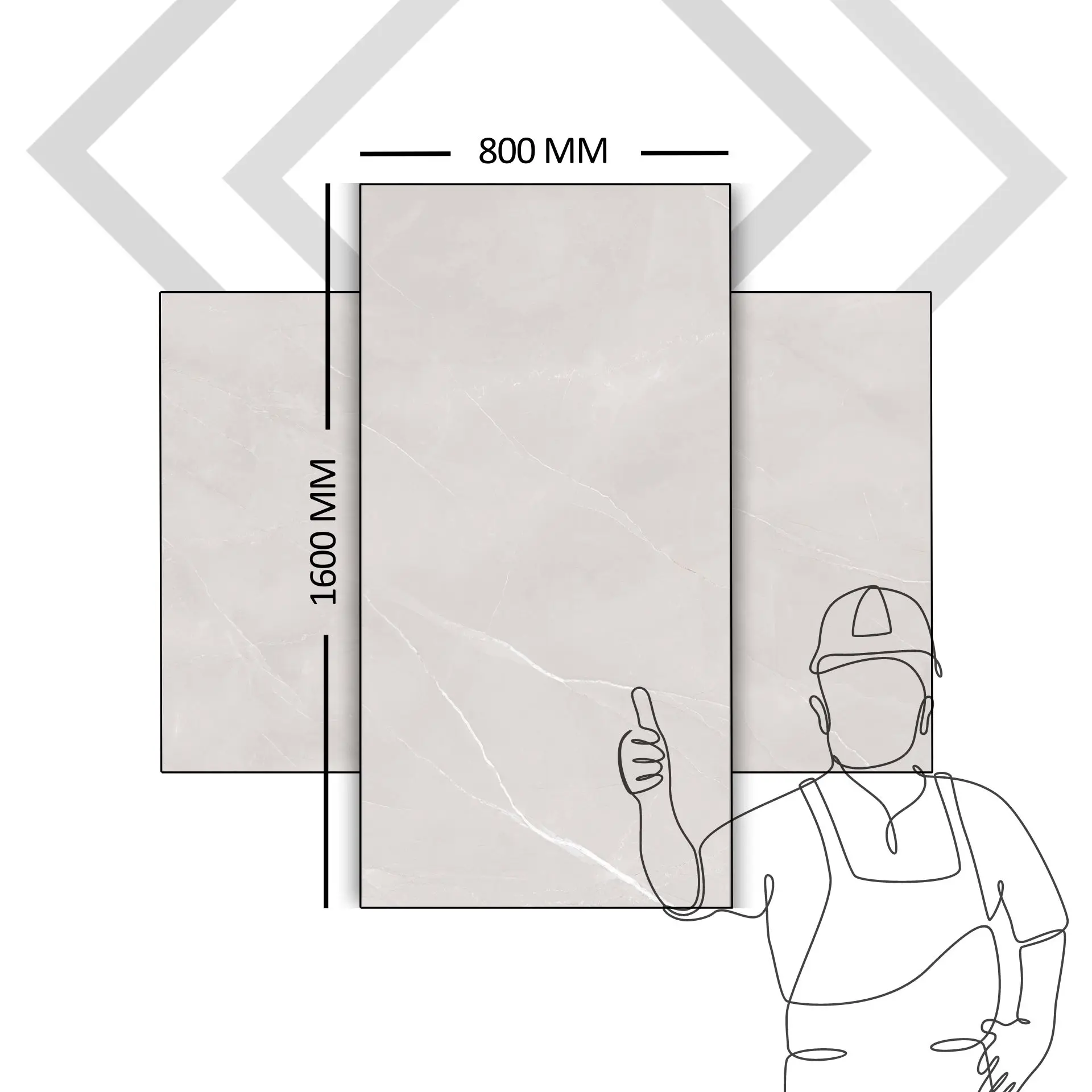 Armani Bianco - Modern Look Carreaux Pisos фарфоровая остеклованная плитка размером 80X160 см для напольных стен Роскошная премиальная плитка