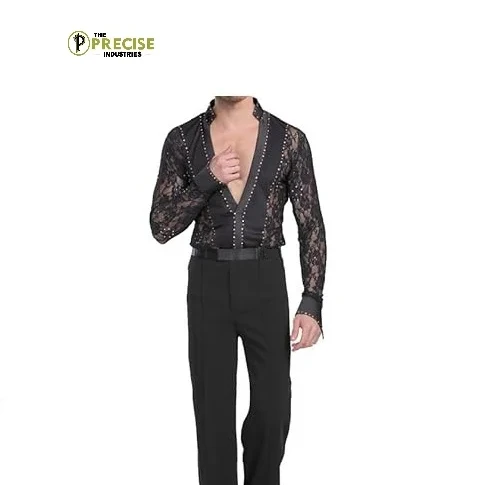 Wholesale High Quality Low MOQ Gymnastics Mens Dance Wear Tops Men Ballet Dance Wear Clothes