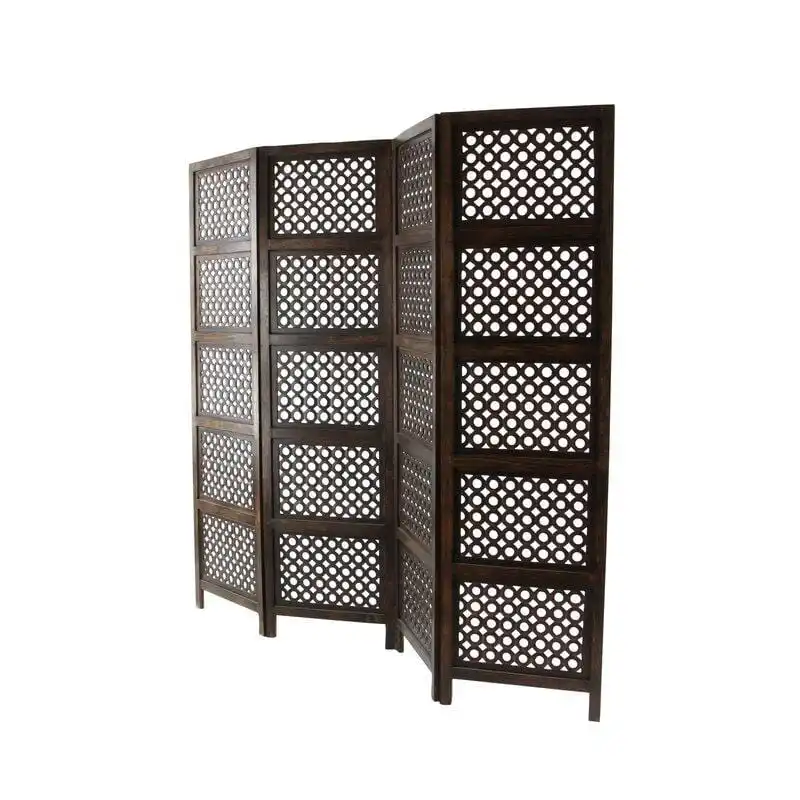 Wall Partition Wooden Modern Quality Handcrafted Wooden Divider Wall Separator Premium Designer Middle Unit for home decoration