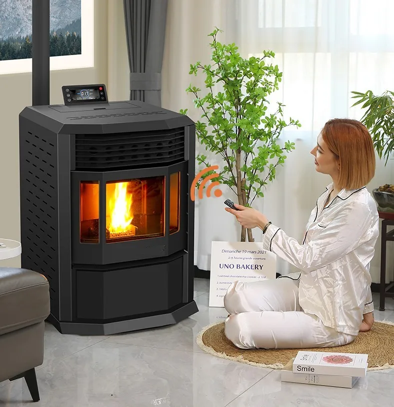 Top Quality 8KW Pellet Price Stoves for Houses Indoor Multi Fuel Wood Burning Stove Modern Design