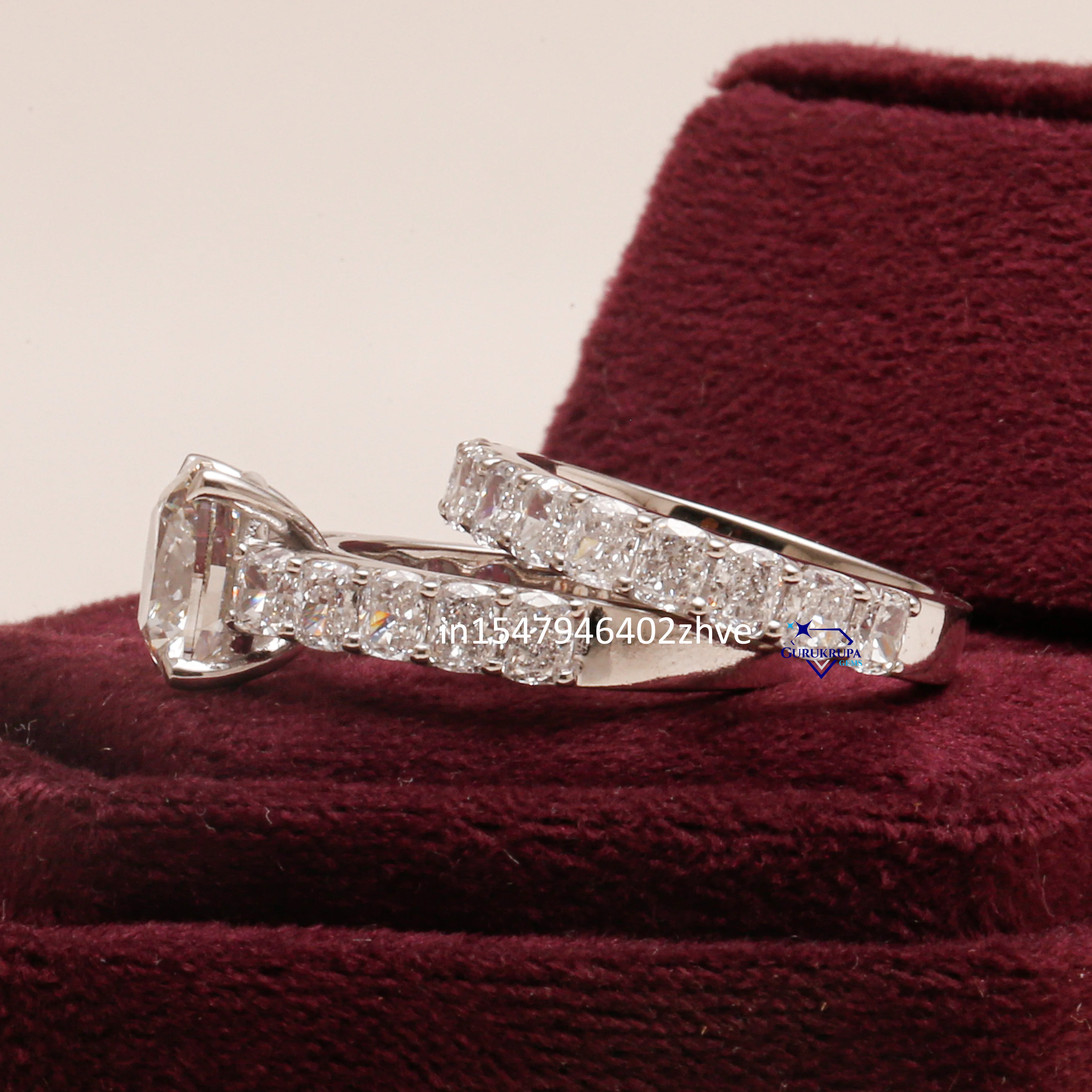Introducing our elegant jewelry ring crafted in 925 sterling silver featuring cushion cut labgrown diamond with VVS clarity