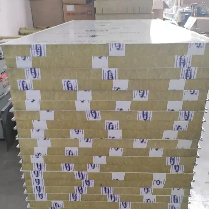 Mineral Rock-wool insulated panels Fireproof Rock wool Panels Mineral wool panels