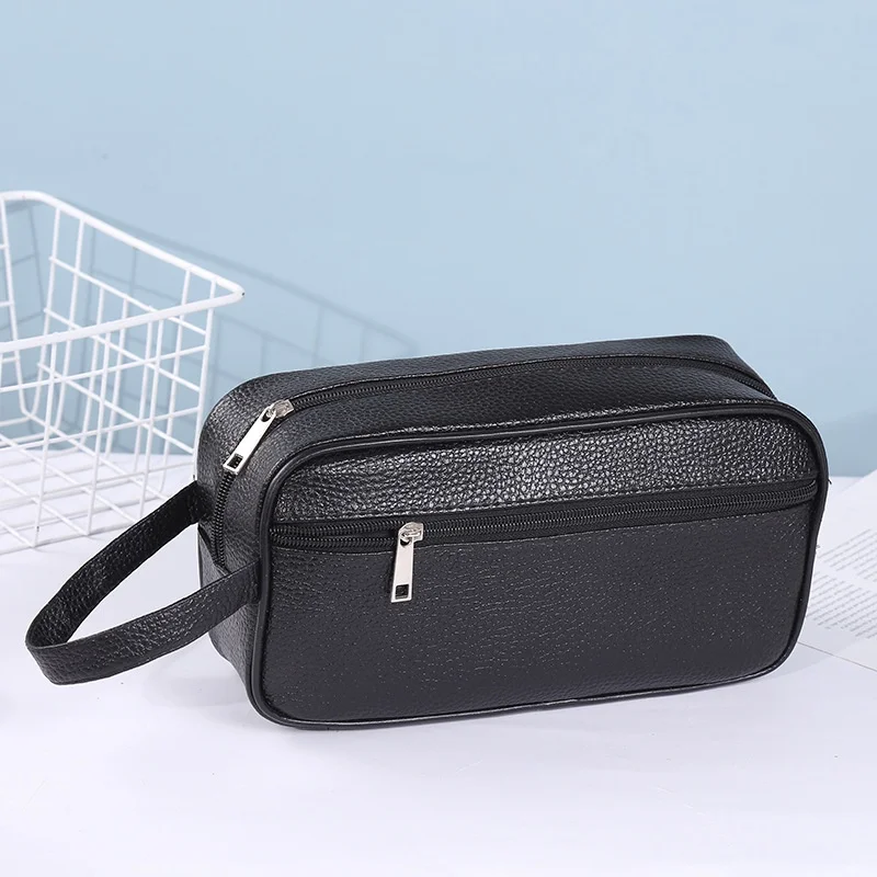Luxury PU leather Cosmetic Bag Compact and Convenient Waterproof Travel Cosmetic Bag for Men made in Vietnam