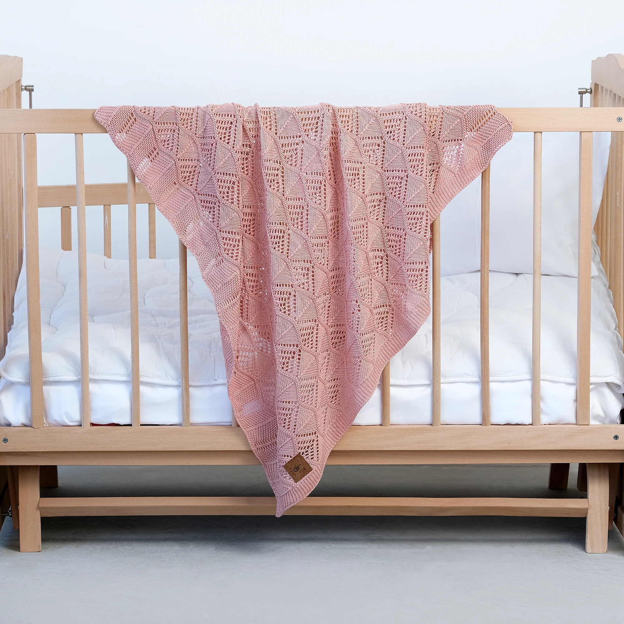 New Design 100% Tencel Lenzing Lyocell Fiber Baby Blanket 80*100 Cm Crochet Cable Knit Baby Sleep Blanket Crib Blanket