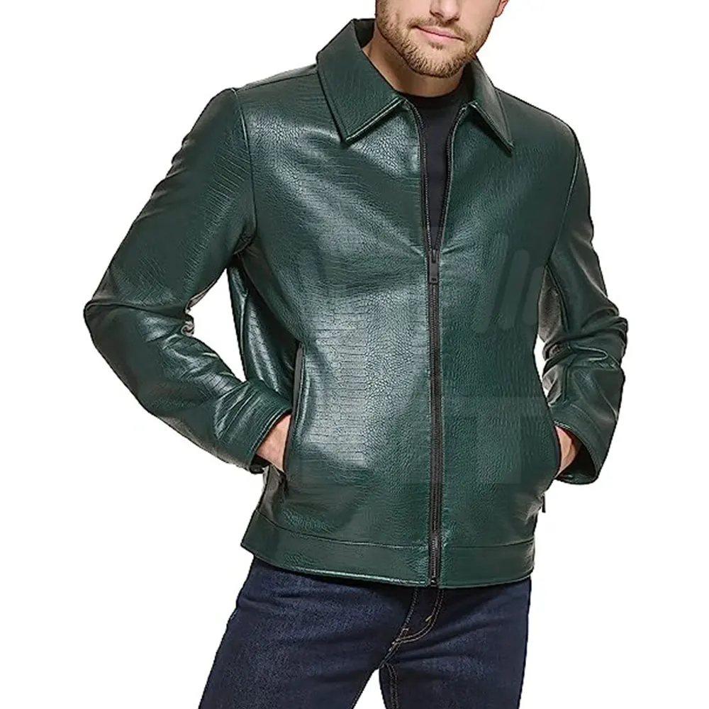 3: Wholesale Fashion Men Leather Jacket Fashion Men PU Leather Jacket High Quality Leather Jacket