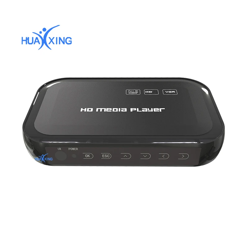 Mini HDD Media Player 1080P HD AV USB HOST Full HD With SD MMC Card Reader Support H.264 MKV AVI RM RMVB DIVX  USB MPEG JPEG