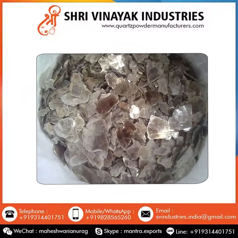 Wholesale 200 Mesh Best Quality Muscovite Mica Scrap  Industrial Use for Painting with Attractive Mica Flakes Appearance