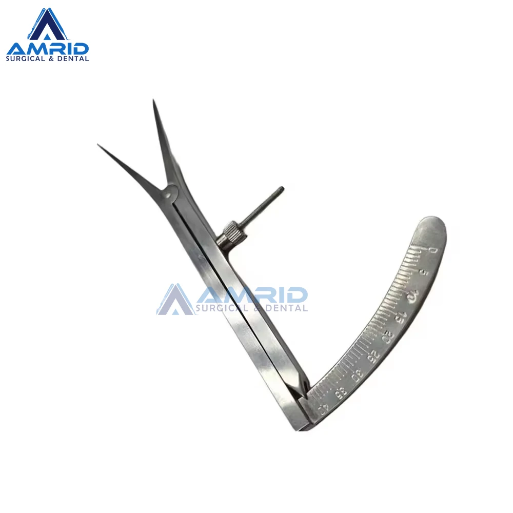 Высококачественный зубной суппорт Castroviejo с прямым измерением регулируемая нержавеющая сталь амрид хирургический
