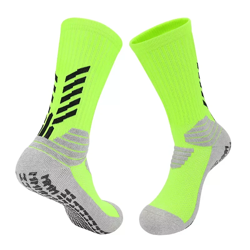Hot Sale Fashion Grip Soccer Socks Anti Slip Socks Custom Design Athletic Running Football Grip Socks