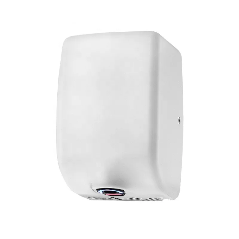 Wall mounted stainless steel white black satin brush hand dryers with heap and uv