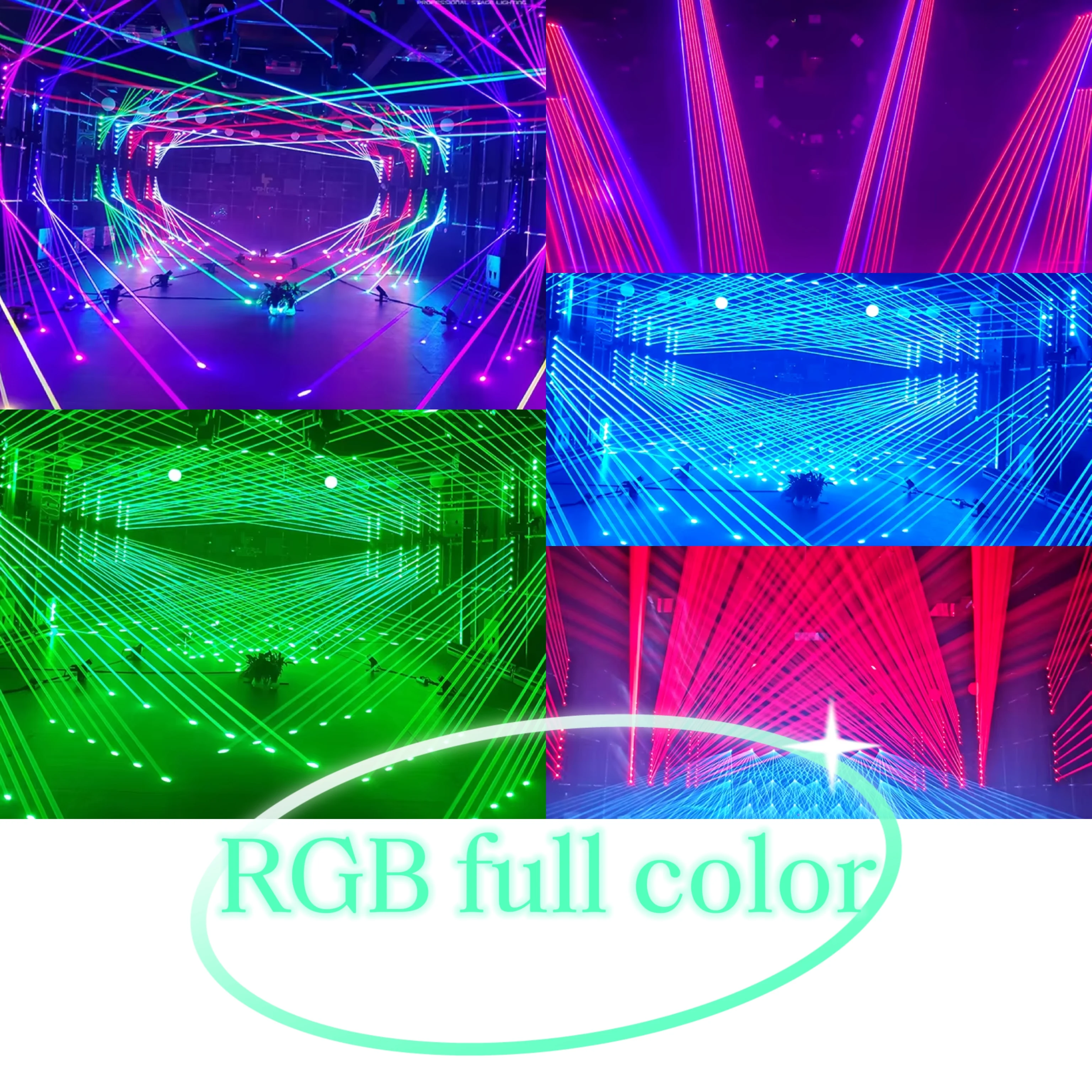 Высокое качество RGB лазерная движущаяся головка 6-лучевая Клубная подсветка бар световая панель с лазерным светом