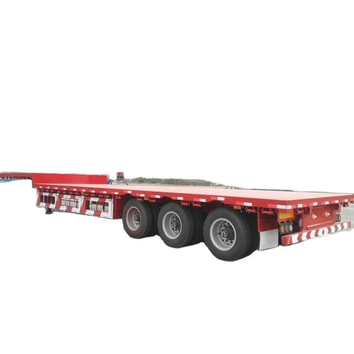 BERKLEY remolque Flatbed Truck Trailer Tri-Axle cargo trailer 40FT Container Chassis Flat Bed Semi Trailer with locks