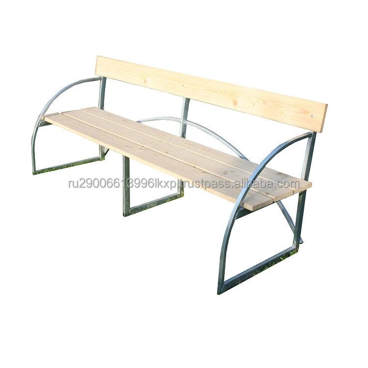 Best price hot sell Garden Galvanized Steel Wood Bench Yut summer set product 2022 wholesale