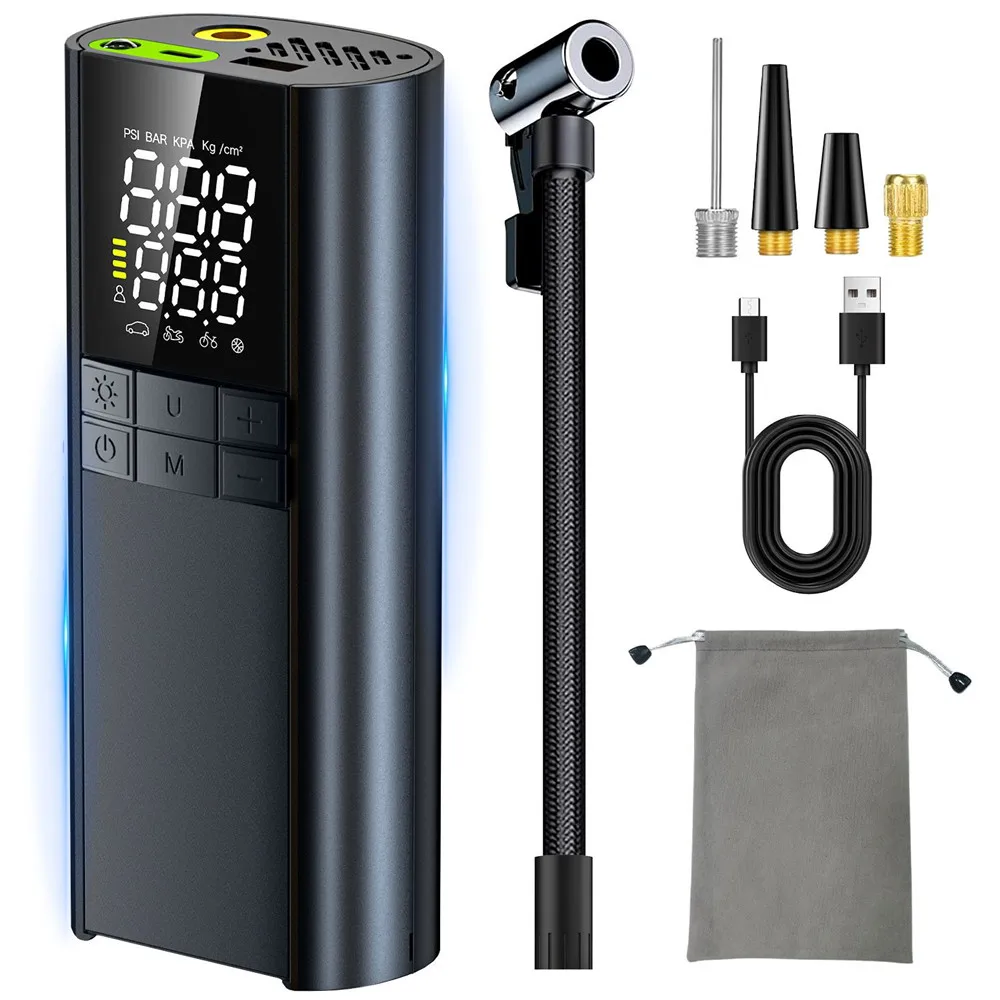 3X Fast Inflation Portable Air Compressor,8000mAh & 150PSI Tire Inflator for Car Tires