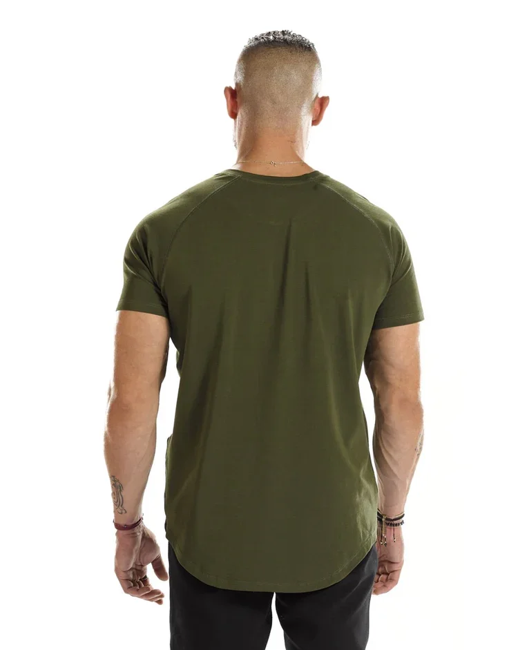 breathable Wholesale Custom Heavyweight T Shirt Vintage Round Neck Line blank plain elongated t shirt for men