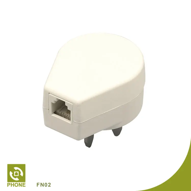 Customized Telephone Accessories RJ11 Telephone Adapter for Finland& Norway