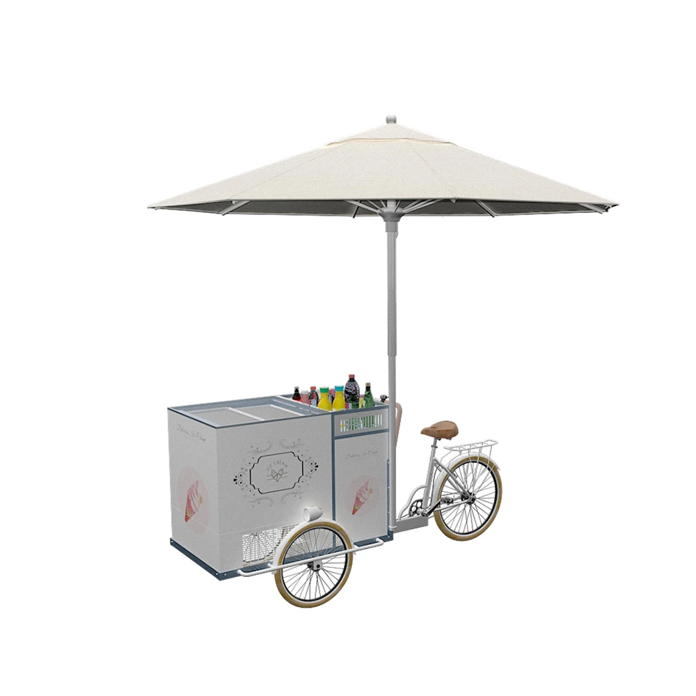 JEKEEN Street Food Bicycles for Coffee Sales Catering Three Wheeler Coffee Cargobike Tricycle