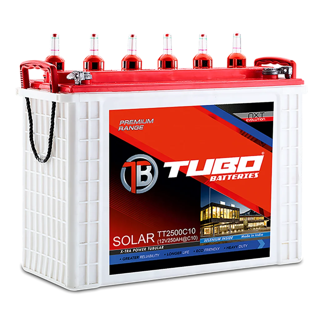 TUBO TT2500 C10 250ah солнечная батарея для домашнего использования сделано в Индии