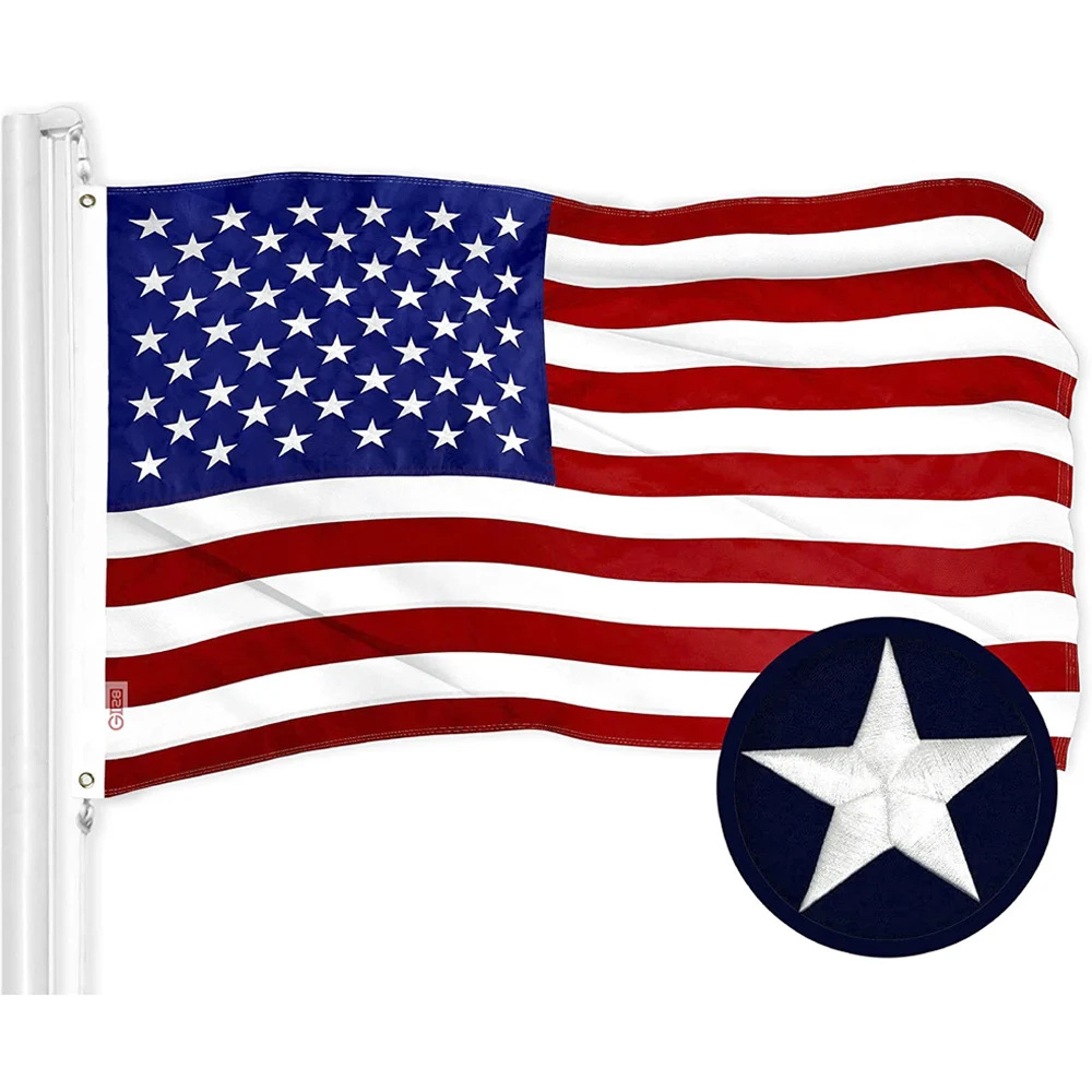 Stitched Outdoor Heavy Duty Durable 3x5ft Flag with Brass Grommets Embroidered Stars and Stitched Stripes usa flags