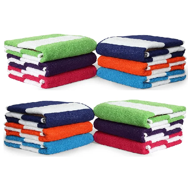 Wholesale Low Price Fine Quality Cotton Fabric Beach Towels For Daily Use Available In Reasonable Market Price