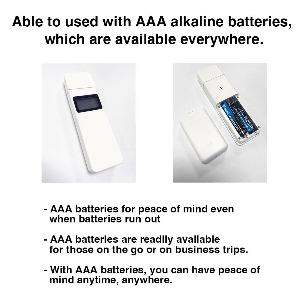 Compact durable semiconductor gas sensor breath tester alcohol breathalyzer