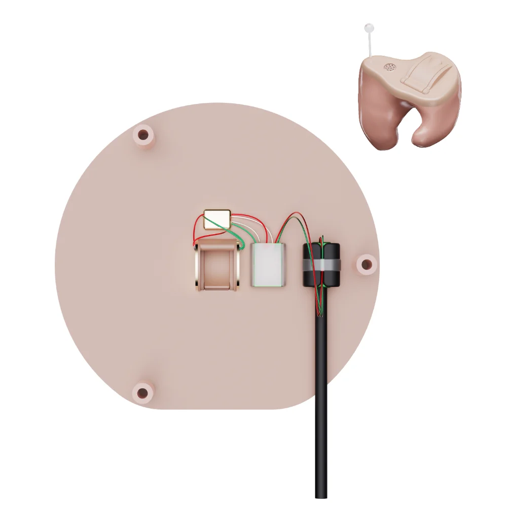 China Wholesale Customized Blank Beige Color Programmable Digital ITE CIC IIC Faceplate Hearing Aids Parts Faceplates Kits