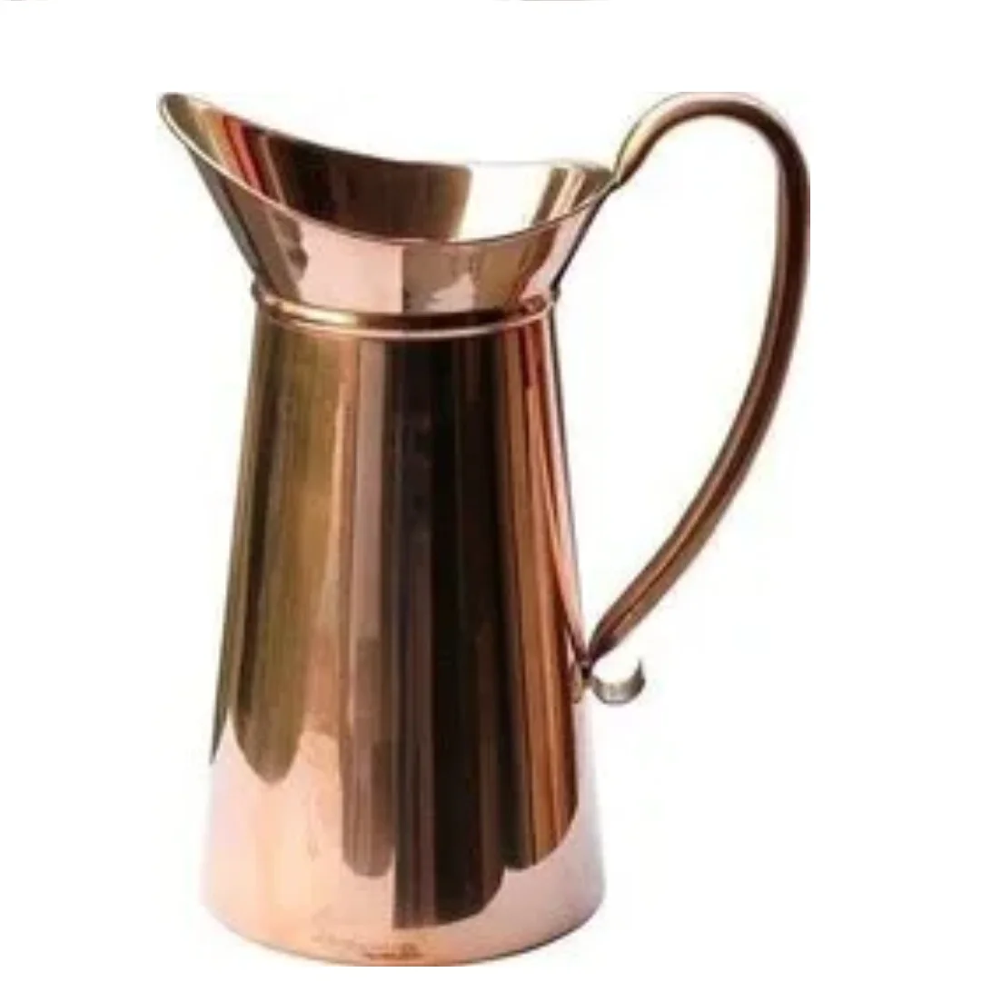 Attractive Drinking Storage Ware Inside Copper Outside With Brass Handle Decorative Water Strap For Newest Design